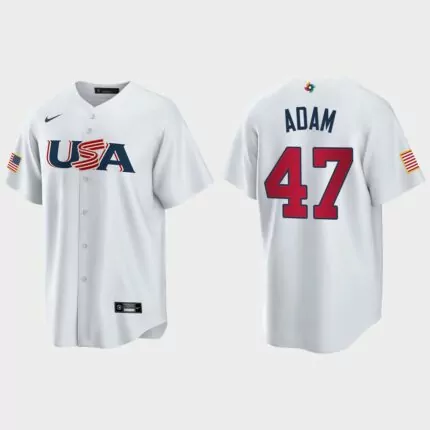 Jason Adam Tampa Bay Rays 2023 World Baseball Classic USA Replica Jersey – White