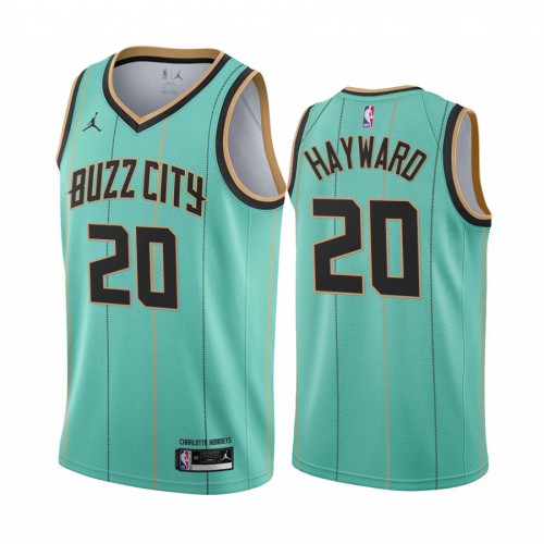 Charlotte Hornets #20 Gordon Hayward Mint Green Youth Swingman 2020-21 City Edition Jersey Youth