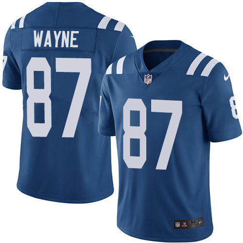 Indianapolis Colts #87 Reggie Wayne Royal Blue Team Color Men's Stitched Vapor Untouchable Limited Jersey Men's