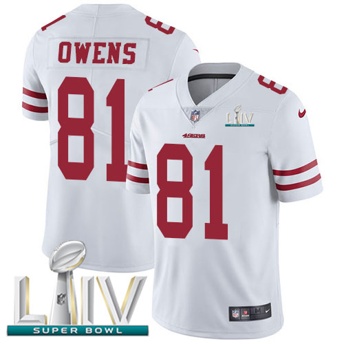 San Francisco 49ers #81 Jordan Matthews White Super Bowl LIV 2020 Youth Stitched Vapor Untouchable Limited Jersey Youth