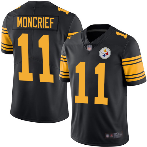 Pittsburgh Steelers #11 Donte Moncrief Black Men's Stitched Limited Rush Jersey Men's