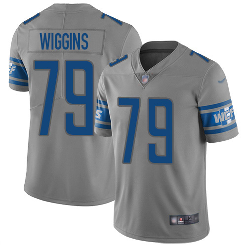 Detroit Lions #79 Kenny Wiggins Gray Youth Stitched Limited Inverted Legend Jersey Youth