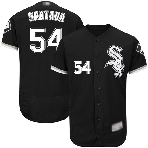 Chicago White Sox #54 Ervin Santana Black Flexbase Authentic Collection Stitched Jersey Men's