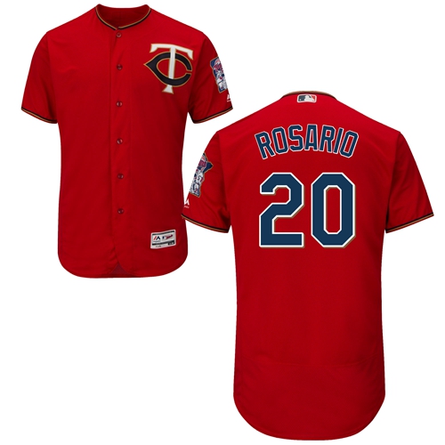 Minnesota Twins #20 Eddie Rosario Red Flexbase Authentic Collection Stitched Jersey Men's