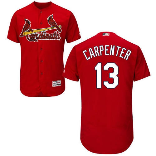 St.Louis Cardinals #13 Matt Carpenter Red Flexbase Authentic Collection Stitched Jersey Men's