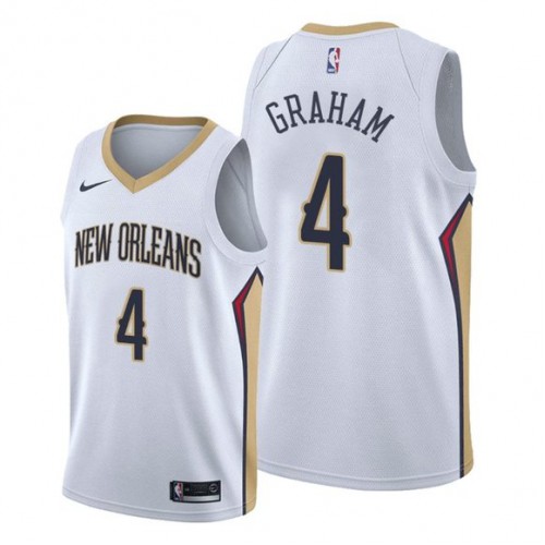 New Orleans Pelicans #4 Devonte Graham White Youth Swingman Association Edition Jersey Youth
