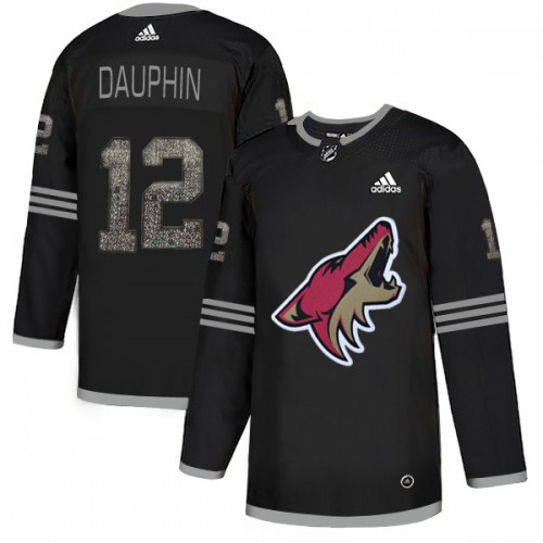 Adidas Arizona Coyotes #12 Laurent Dauphin Black Authentic Classic Stitched Jersey Men's