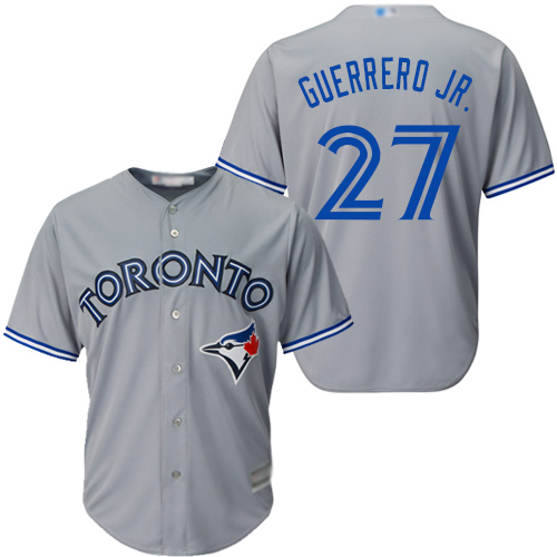 Toronto Blue Jays #27 Vladimir Guerrero Jr. Grey Cool Base Stitched Youth Jersey Youth