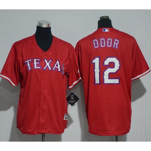 Texas Rangers #12 Rougned Odor Red Cool Base Stitched Youth Jersey Youth