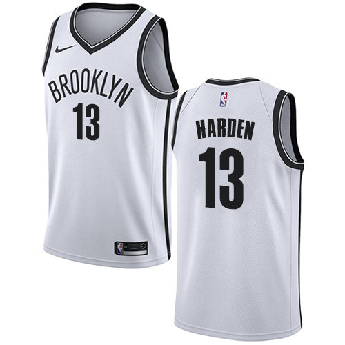 Brooklyn Nets #13 James Harden White Swingman Association Edition Jersey Mens