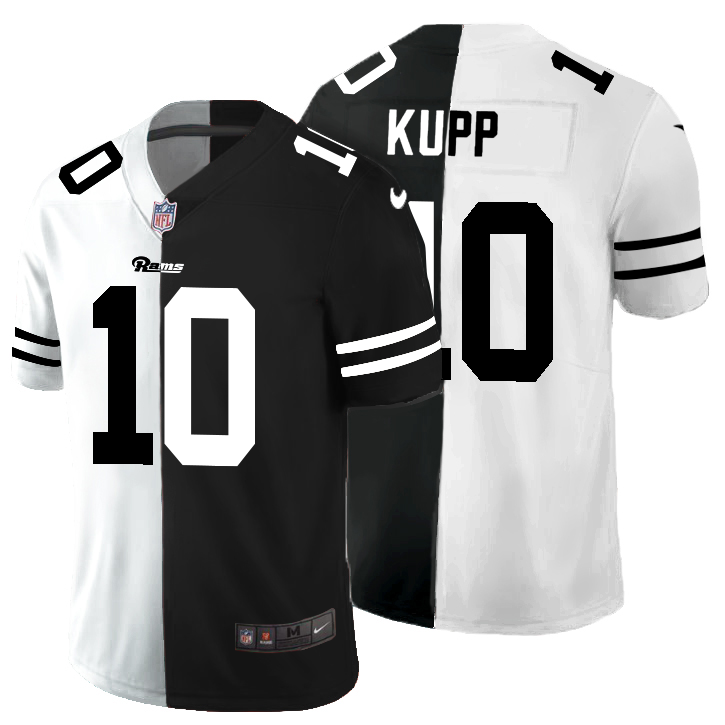 Los Angeles Rams #10 Cooper Kupp Men's Black V White Peace Split Vapor Untouchable Limited Jersey