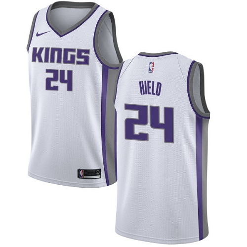 Sacramento Kings #24 Buddy Hield White Womens Swingman Association Edition Jersey Womens