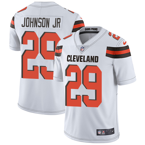 Cleveland Browns #29 Duke Johnson Jr White Youth Stitched Vapor Untouchable Limited Jersey Youth