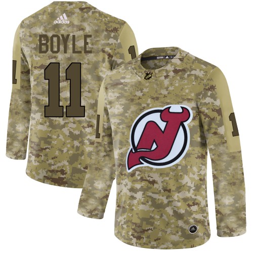 Adidas New Jersey Devils #11 Brian Boyle Camo Authentic Stitched Jersey Men's