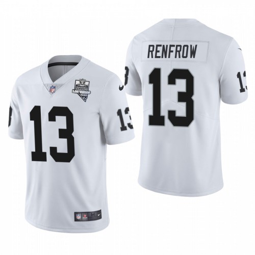 Las Vegas Las Vegas Raiders #13 Hunter Renfrow Men's 2020 Inaugural Season Vapor Limited Jersey White Men's