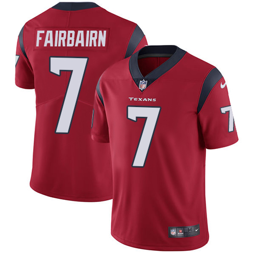 Houston Texans #7 Ka'imi Fairbairn Red Alternate Men's Stitched Vapor Untouchable Limited Jersey Men's