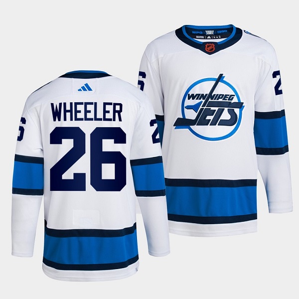 Winnipeg Jets #26 Blake Wheeler Men's Adidas Reverse Retro 2.0 Authentic Player Jersey - White