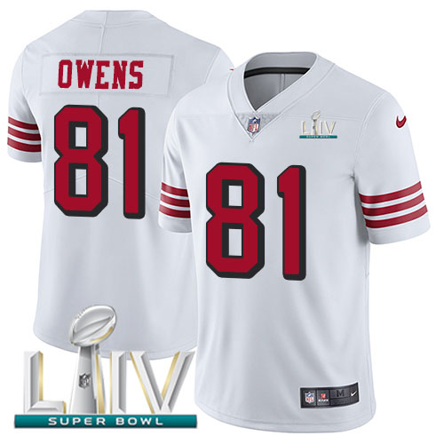 San Francisco 49ers #81 Jordan Matthews White Super Bowl LIV 2020 Rush Youth Stitched Vapor Untouchable Limited Jersey Youth