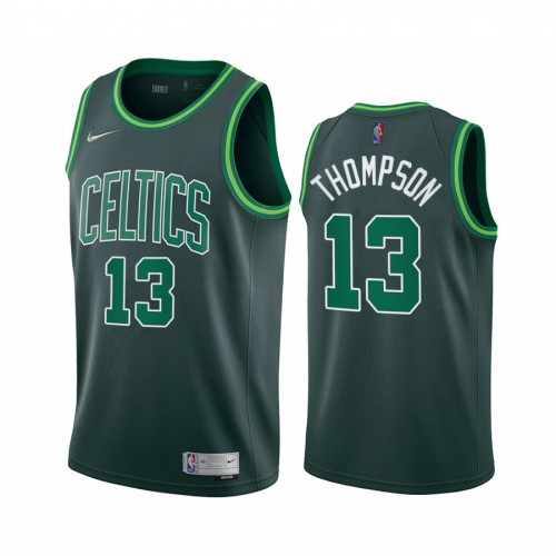 Boston Boston Celtics #13 Tristan Thompson Green Youth Swingman 2020-21 Earned Edition Jersey Youth