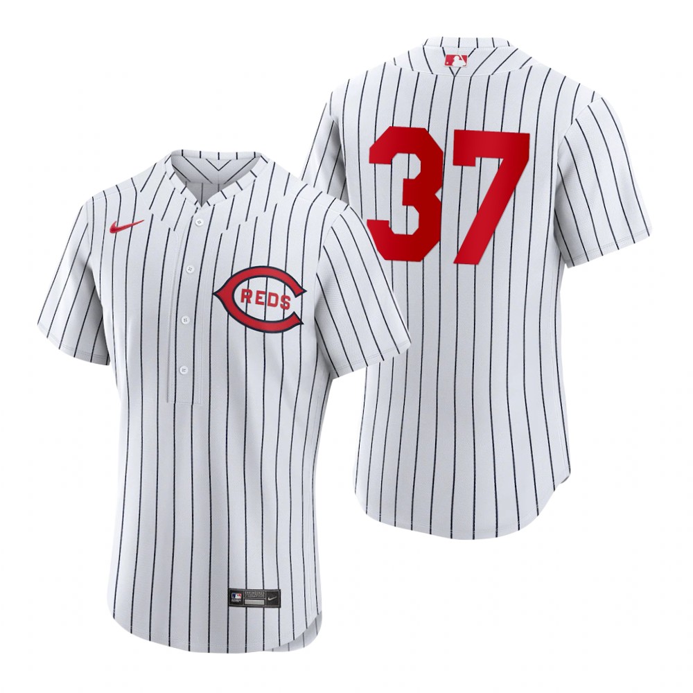 Cincinnati Reds #37 Tyler Stephenson Men's 2022 Field Of Dreams Authentic Jersey - White