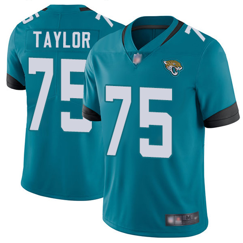 Jacksonville Jaguars #75 Jawaan Taylor Teal Green Alternate Men's Stitched Vapor Untouchable Limited Jersey Men's