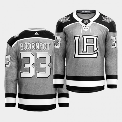 Adidas Los Angeles Kings #33 Tobias Bjornfot 2021 City Concept Stitched Jersey - Black Men's