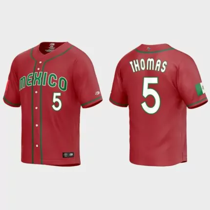 Alek Thomas Mexico Baseball 2023 World Baseball Classic Replica Jersey – Red