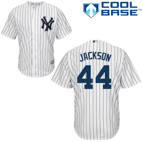 New York Yankees #44 Reggie Jackson White Cool Base Stitched Youth Jersey Youth