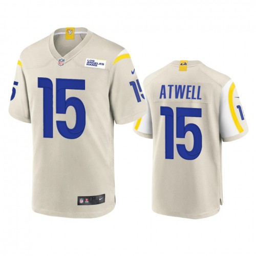 Los Angeles Los Angeles Rams #15 Tutu Atwell Men's Game Jersey - Bone Men's