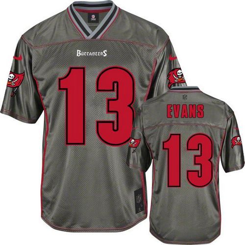 Buccaneers #13 Mike Evans Grey Men's Stitched Elite Vapor Jersey