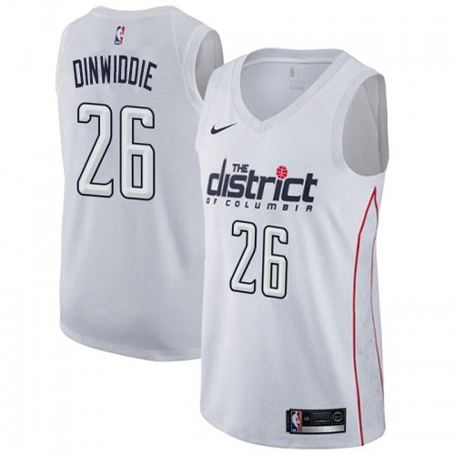 Washington Wizards #26 Spencer Dinwiddie Youth White Swingman City Edition Jersey Youth