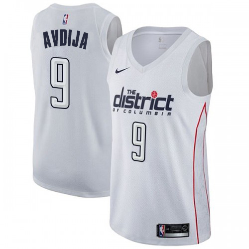 Washington Wizards #9 Deni Avdija White Womens Swingman City Edition Jersey Womens