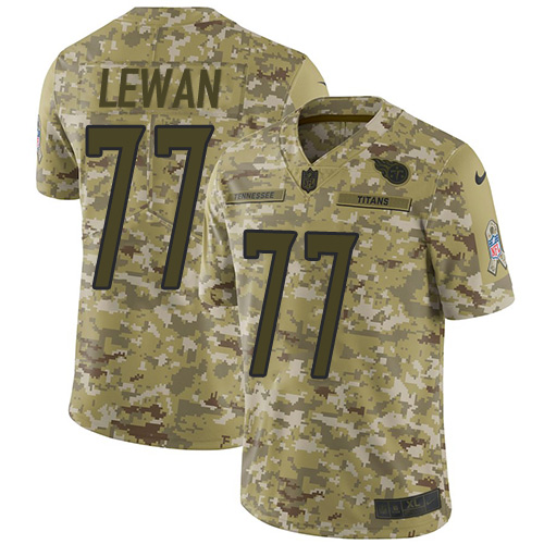 Tennessee Titans #77 Taylor Lewan Camo Men's Stitched Limited 2018 Salute To Service Jersey Men's