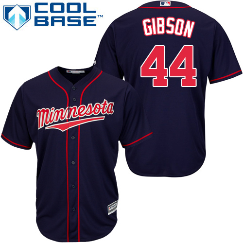 Minnesota Twins #44 Kyle Gibson Navy Blue Cool Base Stitched Jersey Men's