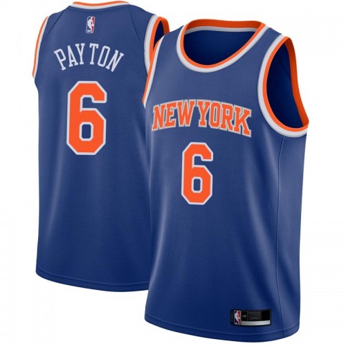 New York Knicks #6 Elfrid Payton Blue Youth Swingman Icon Edition Jersey Youth