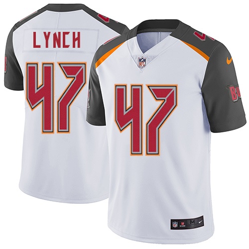 Tampa Bay Buccaneers #47 John Lynch White Men's Stitched Vapor Untouchable Limited Jersey Men's