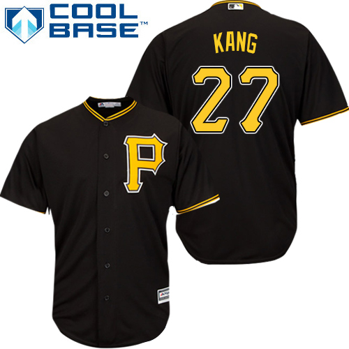 Pittsburgh Pirates #27 Jung-ho Kang Black Cool Base Stitched Youth Jersey Youth