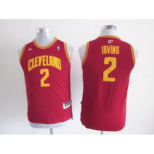 Cleveland Cavaliers #2 Kyrie Irving Red Stitched Youth Jersey Youth
