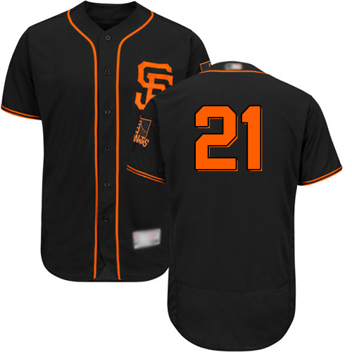 San Francisco Giants #21 Stephen Vogt Black Flexbase Authentic Collection Alternate Stitched Jersey Men's