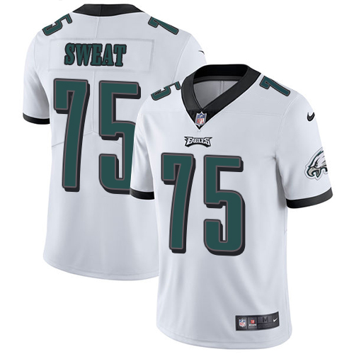 Philadelphia Eagles #75 Josh Sweat White Men's Stitched Vapor Untouchable Limited Jersey Men's