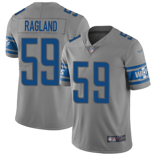 Detroit Lions #59 Reggie Ragland Gray Men's Stitched Limited Inverted Legend Jersey Men's