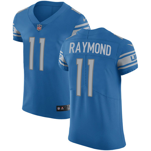Lions #11 Kalif Raymond Blue Team Color Men's Stitched Vapor Untouchable Elite Jersey