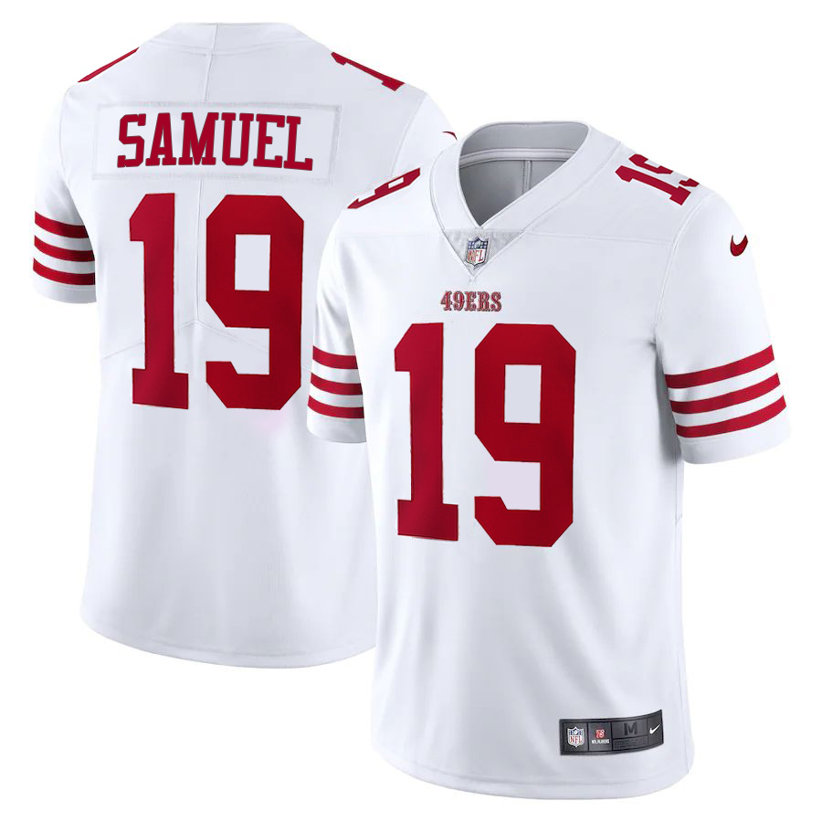 San Francisco 49ers #19 Deebo Samuel White Men's 2022-23 Limited Stitched Vapor Untouchable Jersey