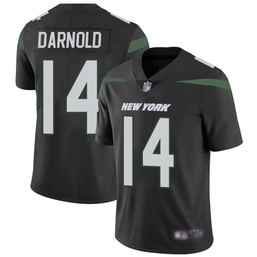 New York Jets #14 Sam Darnold Black Alternate Youth Stitched Vapor Untouchable Limited Jersey Youth