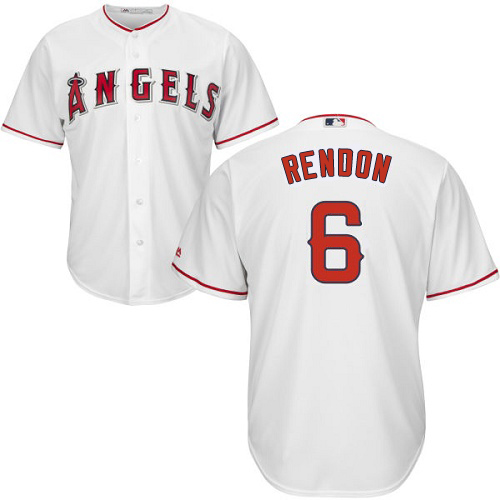 Los Angeles Angels #6 Anthony Rendon White Cool Base Stitched Youth Jersey Youth