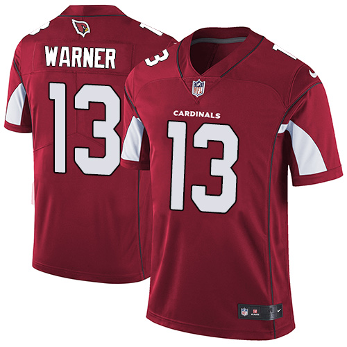 Arizona Cardinals #13 Kurt Warner Red Team Color Youth Stitched Vapor Untouchable Limited Jersey Youth
