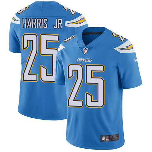 Los Angeles Chargers #25 Chris Harris Jr Electric Blue Alternate Youth Stitched Vapor Untouchable Limited Jersey Youth