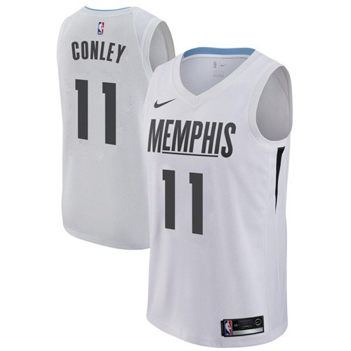 Memphis Grizzlies #11 Mike Conley White Swingman City Edition Jersey Mens
