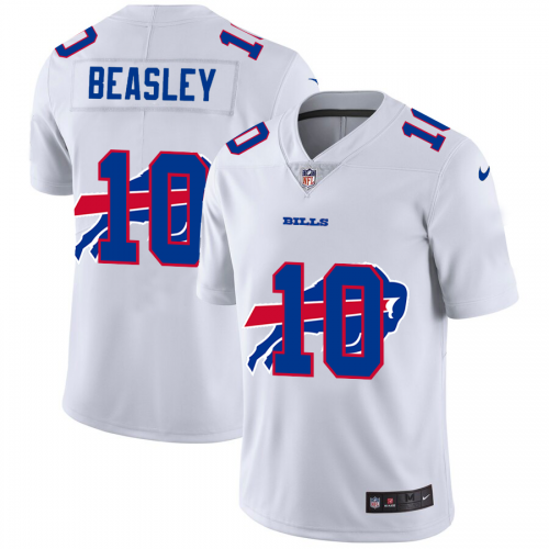 Buffalo Buffalo Bills #10 Cole Beasley White Men's Team Logo Dual Overlap Limited Jersey Men's