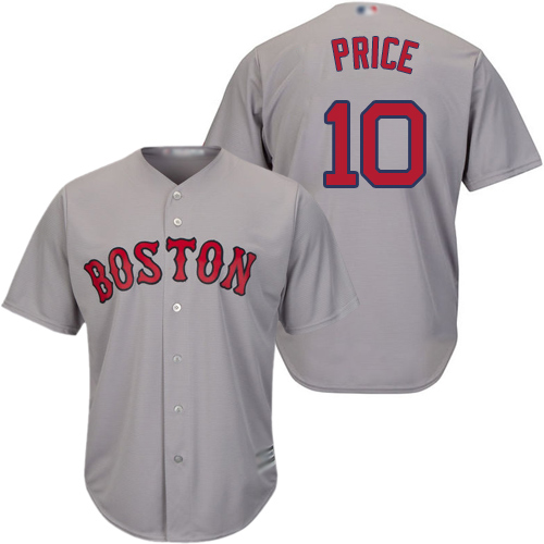 Boston Red Sox #10 David Price Grey Cool Base Stitched Youth Jersey Youth